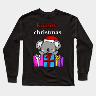 Koality Christmas Happy Koala Long Sleeve T-Shirt